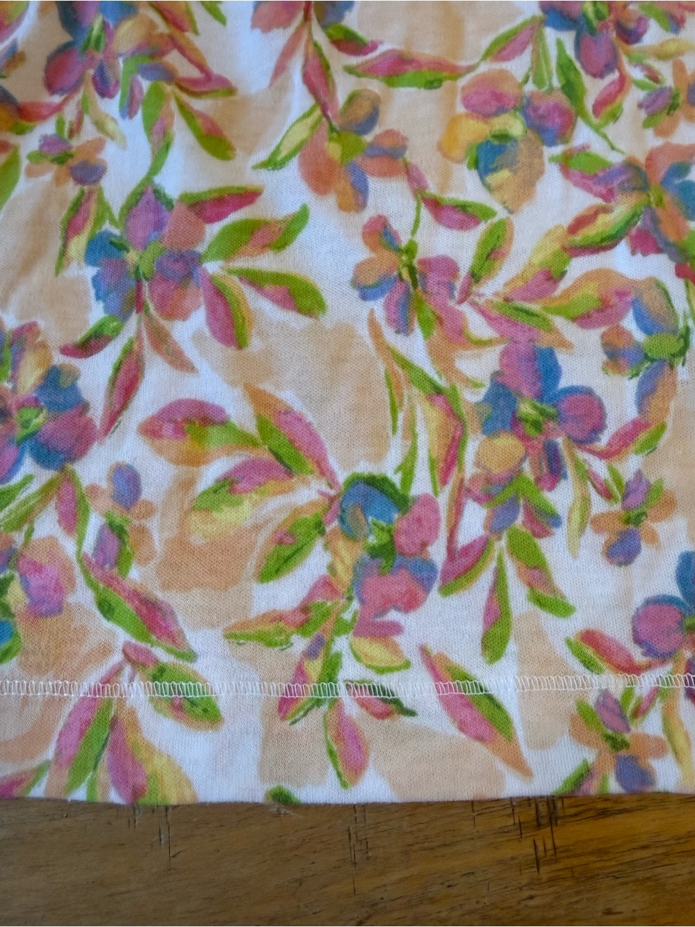 Karen Neuburger Floral Cotton Pajama Set in Pink, Green & Yellow - Picture 2 of 15